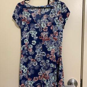vera wang floral print dress
